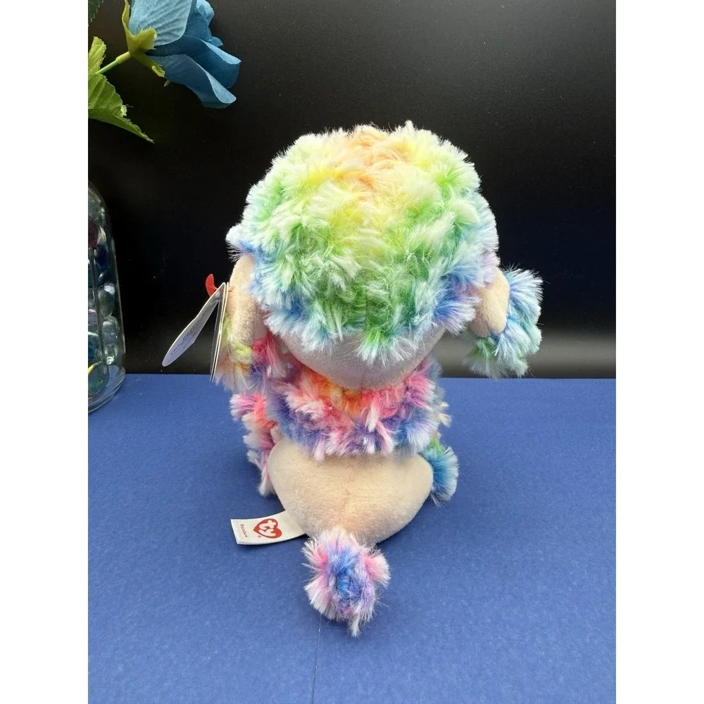 Ty Beanie Boos Rainbow‎ Poodle Dog 6